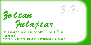 zoltan fulajtar business card